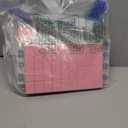 166pcs American Mahjong Tile Set with Pink Back Tiles for Family Night, 1.2-inch Mahjong Game Set with 3 Dice for Gathering, Party, Camping(Tiles Only)