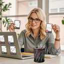 Dumpster On Fire Desk Accessories - 8 PCS Cute Sticky Notes + 8PCS Ballpoint Pens, It's Fine I'm Fine Everything is Fine,Memo Notes Funny Office Gifts for Women Men Coworkers