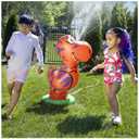 Dino Sprinkler Inflatable Flexifloaties Red Green Dinosaur Water Play Toy Summer