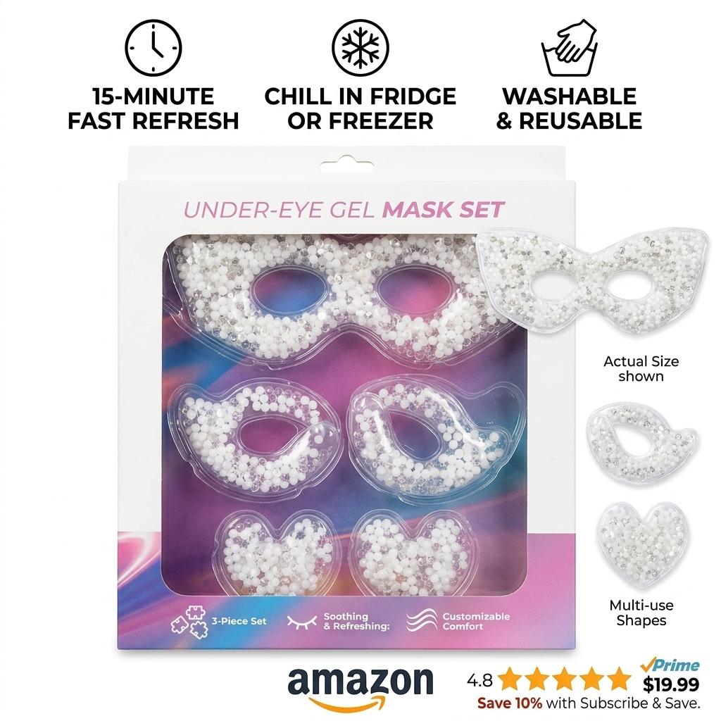 Under Eye Gel Mask Set, 3pcs