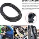DGSL Car Weather Stripping, 20Ft Automotive Door Seal Strip with Side Bulb Rubber Seal for Cars, Boats, Trucks, RVs