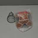 Gejoy 8 x 10 Inch Large Gingerbread Man Christmas Tree Topper Cute Rustic Xmas Felt Gingerbread Ornaments and Spring Base Tree Ornaments Gift for Xmas Winter Holiday Party Festive Home Indoor Outdoor