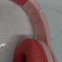 iClever Kids Headphones with Cat Ear Led Light Up, Safe Volume Limite, FunShare, Foldable, Over-Ear Headphones for Kids for School/iPad/Tablet/Travel, Meow Donut-Pink (Medium)