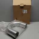 A-KARCK U Bend Exhaust Pipe 3.5" OD, 180 Degree Stainless Steel Exhaust Tube Mandrel Bend, Custom Your Own Exhaust System