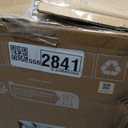 Hbada P1 Ergonomic Office Chair with 2D Lumbar Support & Adjustable Headrest - Heavy Duty 300lbs Capacity, 102 Reclining, Foldable Arms, Thick Cushion - Perfect for Home Office Chair, White (White Frame Grey Mesh)