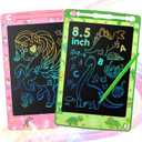 2 Pack LCD Writing Tablet for Kids, 8.5 Inch Colorful Doodle Board Drawing Tablet, Kids Travel Games Activity Learning Toys Birthday Gifts for 3 4 5 6 Year Old Boys Girls Toddlers Preschooler