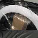 25 '' Ring Light Wall Mount with Phone Holder, Rotatable Triangle Boom Arm Overhead Light Stand for Photography Lighting Studio, Live Streaming, Salon, Barber Light, Beauty Tattoo Light