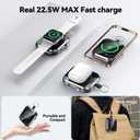 Magnetic Portable Charger, 10000mAh Power Bank for Apple Watch Charger,3-in-1 Magnetic Wireless Battery Pack,22.5W Fast Charging for iPhone 17Pro Max /16/15/14/13/12 Mini & AirPods