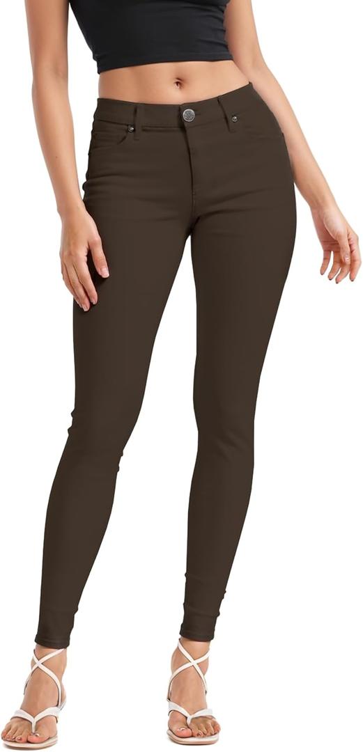 Hybrid & Company Womens Denim Jeans (3, Brown)