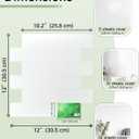 Yoillione Peel and Stick Backsplash for Kitchen: Self Adhesive Wall Tiles for Bathroom - Vinyl Thick Back Splash Tile (10, White)