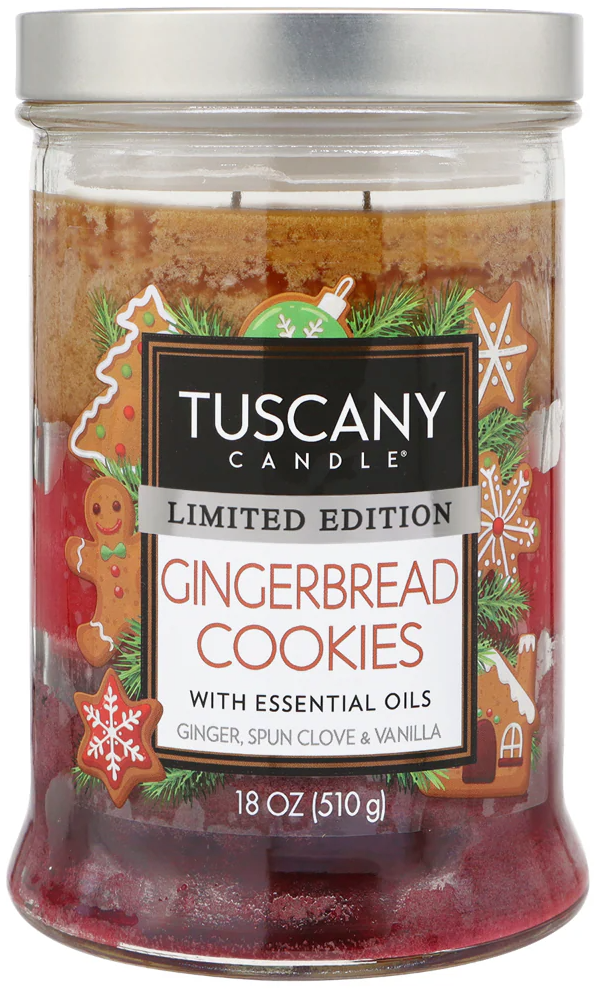Tuscany Candle Limited Edition 18 0z Gingerbread Cookcies