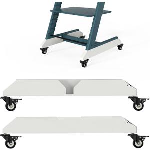 Wheels Compatible with Stokke Tripp Trapp High Chair Without Drilling | 360Flexible Swivel, Easy Installation