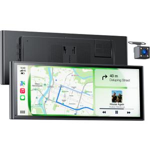 9.26" Wireless Car Play Screen for Apple CarPlay & Android Auto, Portable Car Tablet with Backup Camera, Mirror Link, OTA Updates, Bluetooth 5.2, GPS Navigation, Plug & Play, Voice Control