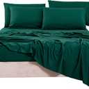 Bedlifes Queen Sheet Set- Cooling Sheets-Ultra Soft-Silky-Breathable-Deep Pocket- 1800 Series Bedding Set Microfiber- Green Bed Sheets Queen Size 4 Pieces
