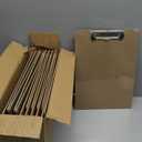 HappyHapi 28 Pack Clipboard 8.5 x 11 Letter Size Clip Boards Bulk, A4 Wooden Hardboard Office Clipboards Pack for Classroom, Work-Meetings, Brown
