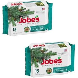 Jobe's 01611 15 Pack Evergreen Tree Fertilizer Spikes - Quantity 2 Packages