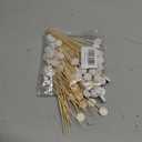 JtmyAota 100 Pack Baseball Toothpicks, 4.7 Inch Bamboo Cocktail Picks, Bamboo Toothpicks for Sports Catered Event Birthday Themed Party Decorations