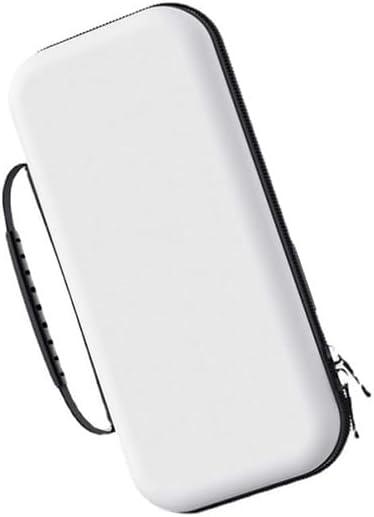 GDAKJASD Game Console Carrying Case for Nintendo Switch oled, Portable Gaming Console Storage Bag, Games Organizer Storage Case, Shockproof Anti Fall Protective Cover,B White (normal)