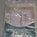 HOMEIDEAS Blackout French Door Curtains, Privacy Door Window Curtains, 34 X 40 Inch Shades for Front Window, Thermal Insulated Tie Up Shades Coverings, 1 Panel