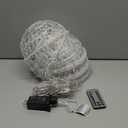 Outdoor Christmas Ball Lights 4 Pack Hanging 15.7" LED Garden Sphere Tree Lights 8 Modes Waterproof Glow Globe Light with Memory Timer Plug for Yard Porch Eave Patio Home Bedroom Decoration-Cool White