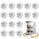 Honoson 16 Pcs Self Adhesive Caster Wheels Appliance Rollers Appliance Sliders for Kitchen 360 Swivel Universal Wheel Mini Small Kitchen (Clear with 4 Steel Ball Style)