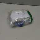 MECCANIXITY 3 Inch Push Cart Wheels Replacement Rubber Rolling Casters Wheel with 3/8" Bore Each Loading Capacity 220 lbs for Furniture Platform Trucks Shopping Cart Shelf, Blue Pack of 4