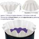 Boao Wax Melt Liners Reusable Leakproof for Any Wax Cubes Waxes Warmer Containers Cups for Scented Candle Plug in Warmers Electric Waxes Melters Burner(White,25 Pieces)