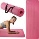 KEEP Extra Thick NBR Yoga Mat for Women & Men, 10mm Thick, 72x24 Large Exercise Mat with Non-Slip Workout Mat for Yoga, Pilates, Stretching, Meditation Wide & Cushioned Fitness Mat