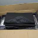 AODK Dresser for Bedroom Dresser TV Stand with 5 Storage Drawers, Small Fabric Dresser Chest of Drawers for Closet Organizer Clothes, Black (Black)