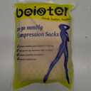 Beister 20-30 mmHg Compression Stockings for Women & Men, Closed Toe Medical Thigh High Compression Socks, Graduated Support Hoses for Varicose Veins, Edema, DVT, Flight (2X-Large, Beige)