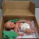 Lifelike Reborn Baby Dolls - 12-inch Full Silicone Newborn, Real Life Baby Dolls with Realistic Veins & Sleeping Pose - Real Baby Reborn Gift Set for Kids Age 3+ (Olivia-girl-wheaten Color)