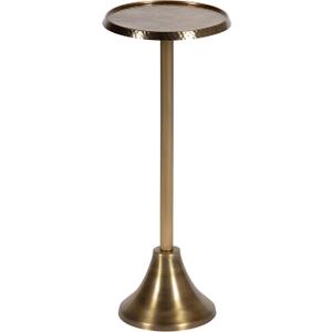 Kate and Laurel Sanzo Bohemian Side Table, 9 x 9 x 23, Gold, Decorative Pedestal End Table for Display and Storage