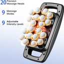 cotsoco 20-Head Massage Gun Set, Deep Tissue Percussion Massager with 9 Modes and 9 Intensities, Quiet Handheld Muscle Massager for Back, Shoulders, Legs, Foot & Body Pain Relief
