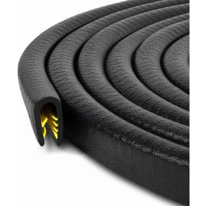 Edge Trim Black Large, Fits Edge 1/4 Inch, Length 10 Feet (3.05 Meter)