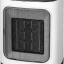 Kismile Portable Electric Space Heater, Small Ceramic Heater Fan with Thermostat, Tip-Over and Overheat Protection,Fast Heating for Home/Office,1500W(White)