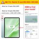 for Apple iPad Air 13 Inch Case M4/M3/M2 (2026/2025/2024), Ultra Slim Lightweight Soft TPU Back Shockproof Tablet Cover Anti-Scratch Impact Resistant Silicone Bumper Protective Shell, Pink