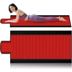 Full Body Red Light Therapy Mat, 2in1 LEDs (660nm& 850nm) Red Light Therapy Blanket, Premium Material, Adjustable Timer & Intensity