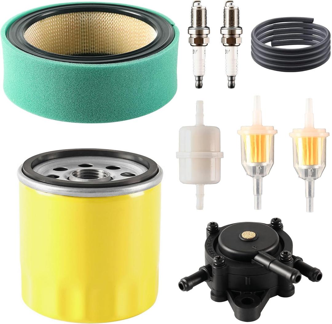 Air Filter Compatible with Kohler CH18 CH20 CH22 CH23 CH25 CV17 CV18 CV19 CV20 CH680 CH730 CV640 ECH630 ECH650 Replace OE# 47 883 03-S1 47 083 03-S with Oil Fuel Filter Spark Plug