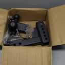 METOWARE Trailer Hitch, Drop Hitch Fits 2-Inch Receiver, Tow Hitch with 6-Inch Drop, 12,500 LBS, Tri-Ball (1-7/8", 2", 2-5/16") Truck Trailer Hitch Receiver with Double Anti-Theft Pins Locks