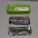 Lightweight Reading Glasses,Flexible(Memory Plastic) Readers, Men and Women (1 Black & 1 Brown, 2.5 x)