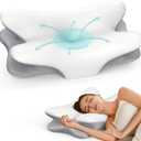 Besyodo Cervical Pillow for Neck Pain Relief, Ergonomic Neck Pillow for Sleeping Contour Memory Foam Pillows, Orthopedic Bed Pillow for Side Back Stomach Sleepers