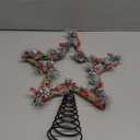 Christmas Tree Topper Ornament Supplies Metal Star Treetop for Home Festive Party Holiday Decorations (Pinecone)