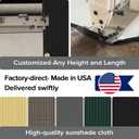 6ftx50ft Fence Privacy Screen Heavy Duty 170 GSM Windscreen & Dustproof Fabric Privacy Screen Covering Mesh Fencing for Outdoor Patio, Balcony, Pool Deck, Black