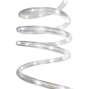 Brite Star 12 Ft LED Round Rope Light Pure White - Connectable for Indoor and Outdoor Decor - Perfect for Christmas Decorations, Bedroom, Party, Patio, Deck Lighting - Waterproof Outdoor Lighting