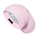 Fittia Satin Hair Bonnet for Sleeping, Silky No Frizzy for Curls Care, Adjustable Strap for Non-Slip, Dreadlocks Cap for Women&Men Pink (Large)
