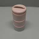Termichy Stackable Formula Dispenser Portable Milk Powder Container, 2 Pack, Light Pink