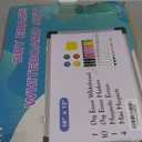 Small Weekly Calendar Dry Erase Whiteboard for Wall, 16" x 12" Magnetic Dry Erase Board, Hanging Double-Sided White Board, Portable Board for List, Kitchen, Planning, Memo, Home, Office (Red)