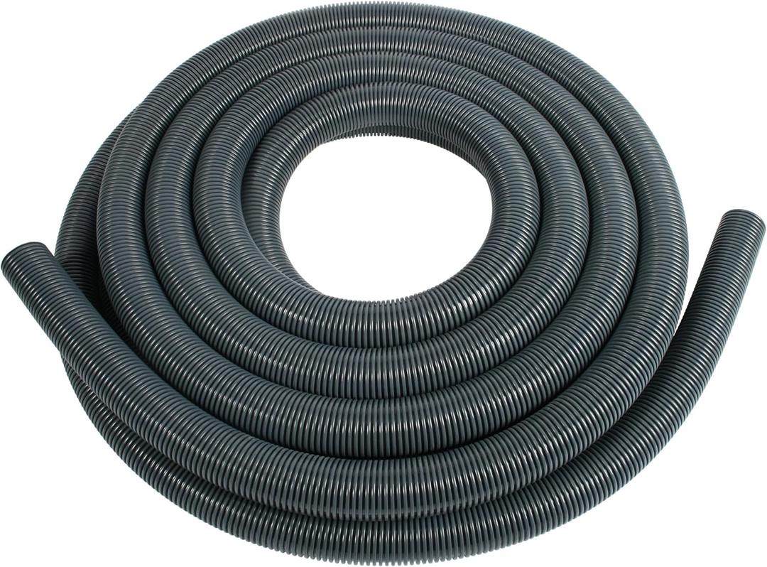 50 Ft. Commercial Grade Vacuum Hose with 2 Inch Diameter (Gray)
