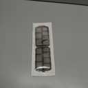 14 GRIDS Travel Pill Organizer Box with Labels - Travel Medicine Case Kit - Pocket Daily Pharmacy Container - Travel Medication Holder Dispenser for Fish Oil Vitamin Supplement Storage - Clear Gray