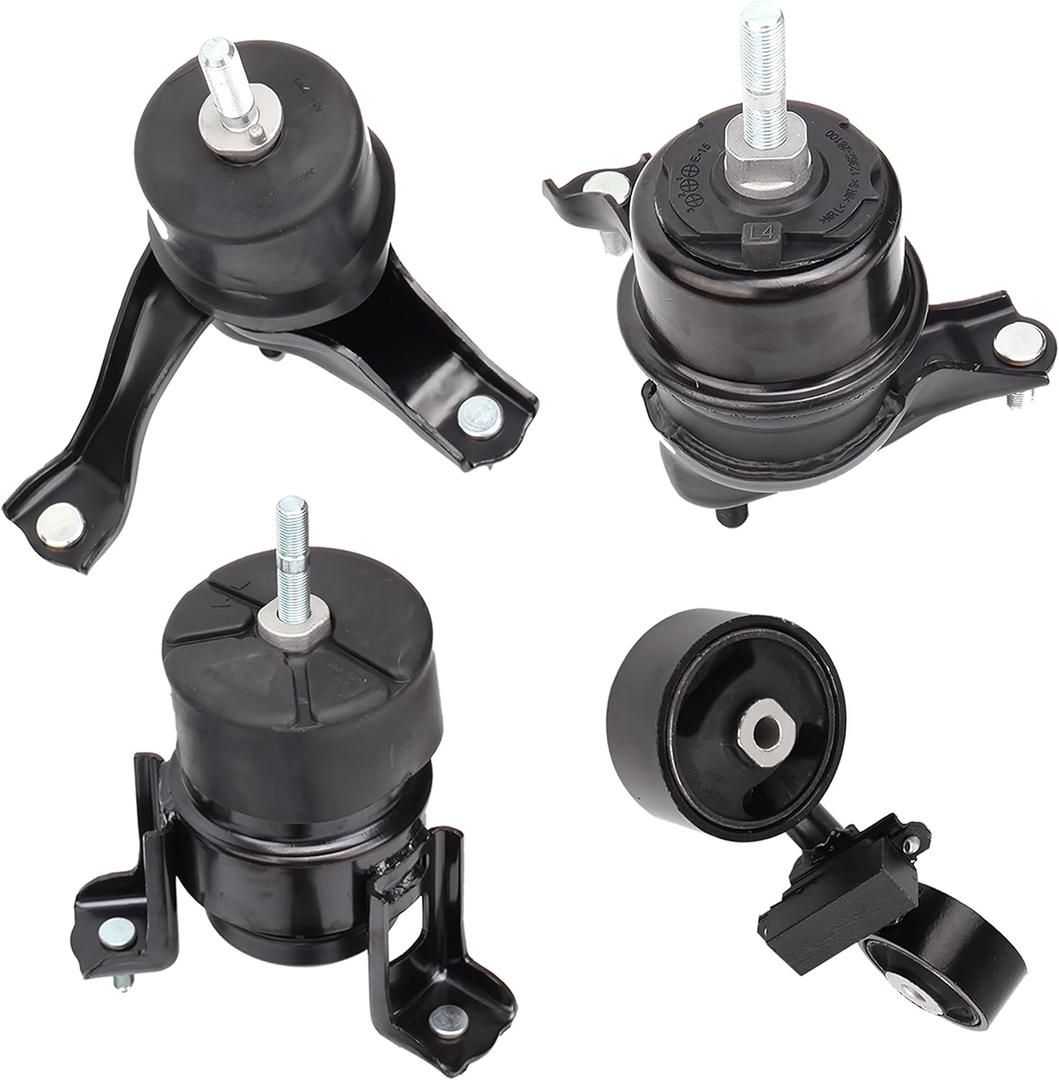 Engine Motor and Transmission Mount Kit Compatible with Camry 2002-2006 2.4L & Solara 2004-2008 2.4L Auto Transmission, Replace OE A4203 A4204 A4207 A4211, Set of 4